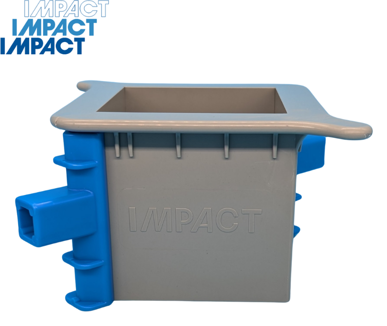 100mm 2 Part Plastic Cube Mould	